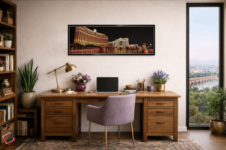 تابلو دکوراتیو Bellagio Resort And Casino, The Strip, Las Vegas, Nevad… اثر پانورامیک ایمجز - D1B