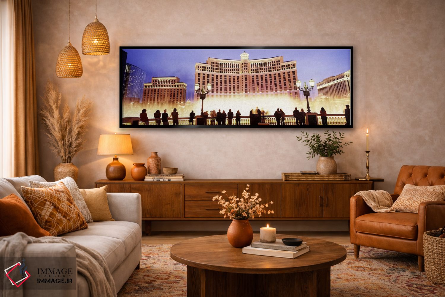 تابلو دکوراتیو Bellagio Resort And Casino, The Strip, Las Vegas, Nevad… اثر پانورامیک ایمجز - D5B