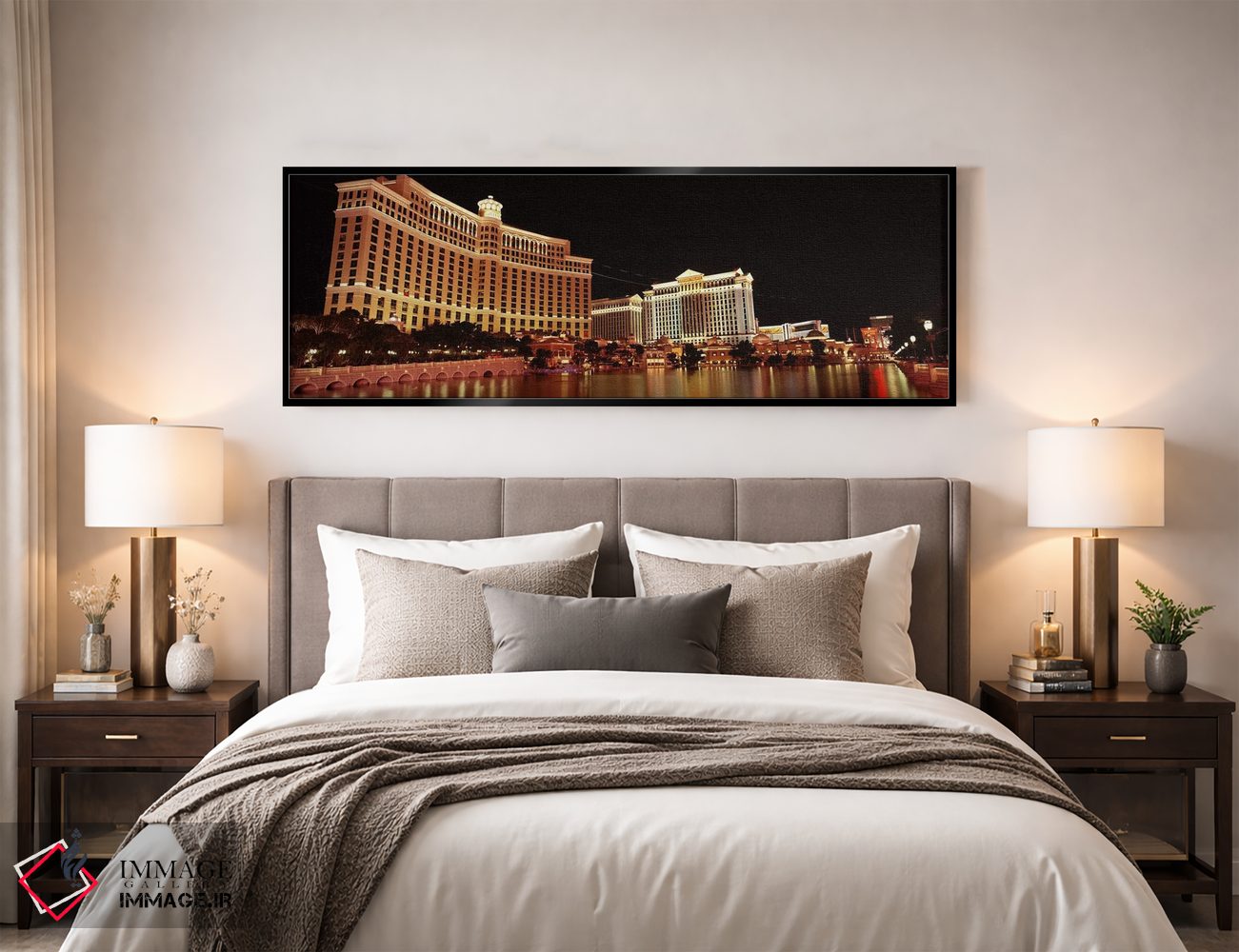 تابلو دکوراتیو Bellagio Resort And Casino, The Strip, Las Vegas, Nevad… اثر پانورامیک ایمجز - D5B