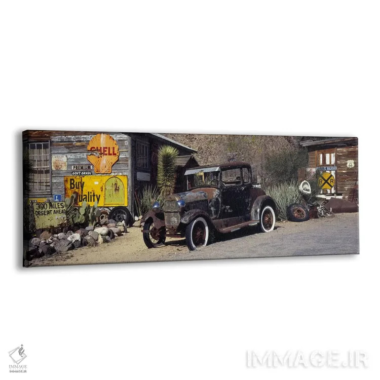 تابلو دکوراتیو آمریکای قدیمی اثر پانورامیک ایمجز - نمای پرسپکتیو محصول