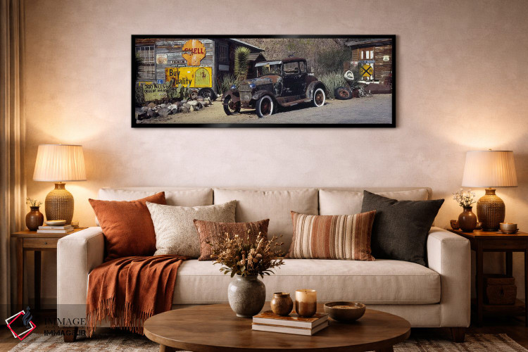 تابلو دکوراتیو آمریکای قدیمی اثر پانورامیک ایمجز - D6B