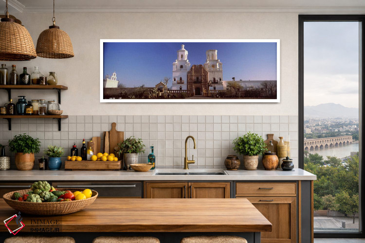 تابلو دکوراتیو Mission San Xavier Del Bac, Tucson, Arizona, USA #2,نما… اثر پانورامیک ایمجز - D2W