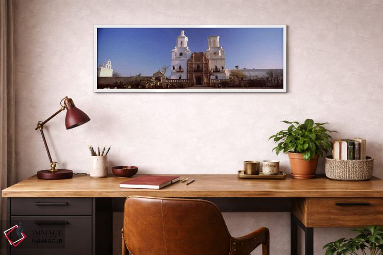 تابلو دکوراتیو Mission San Xavier Del Bac, Tucson, Arizona, USA #2,نما… اثر پانورامیک ایمجز - D3W