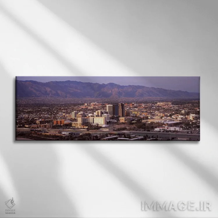تابلو دکوراتیو Pima County, Arizona, USA,نمای هوایی از شهر، توسان، شهر… اثر پانورامیک ایمجز - نمای روبهرو روی دیوار