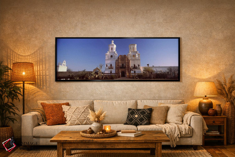 تابلو دکوراتیو Mission San Xavier Del Bac, Tucson, Arizona, USA #2,نما… اثر پانورامیک ایمجز - D6B
