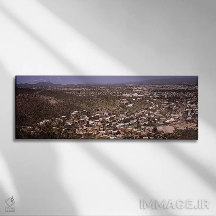 تابلو دکوراتیو Tucson, Pima County, Arizona, USA #2,نمای هوایی از شهر… اثر پانورامیک ایمجز - نمای روبهرو روی دیوار