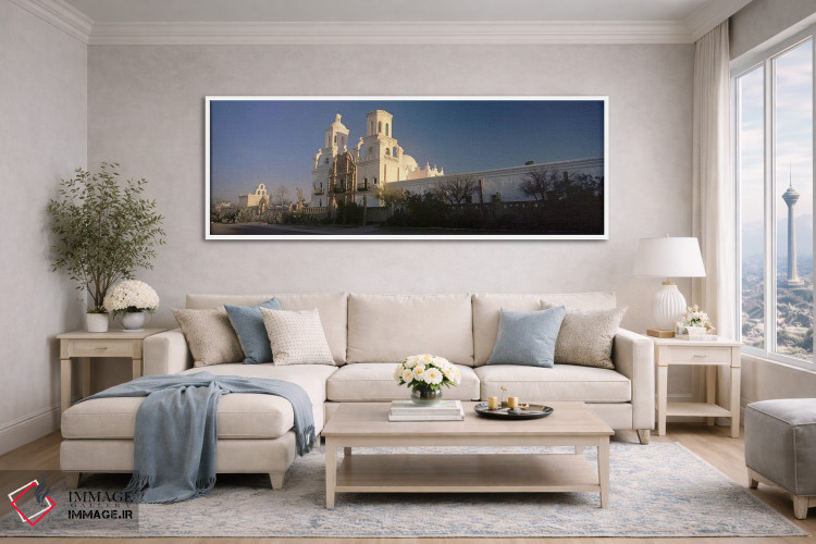 تابلو دکوراتیو Mission San Xavier Del Bac, Tucson, Arizona, USA,نمای ر… اثر پانورامیک ایمجز - D5W