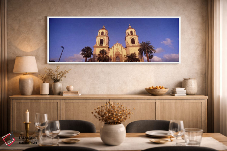 تابلو دکوراتیو St. Augustine Cathedral, Tucson, Arizona, USA,نمای روبه… اثر پانورامیک ایمجز - D2W