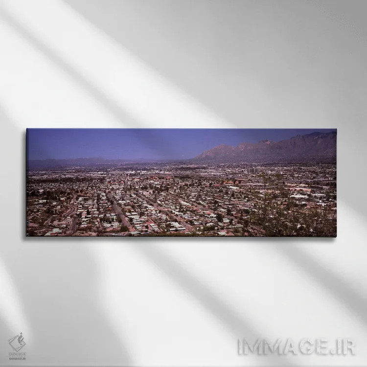 تابلو دکوراتیو Pima County, Arizona, USA,نمای هوایی از شهر، توسان، شهر… اثر پانورامیک ایمجز - نمای روبهرو روی دیوار