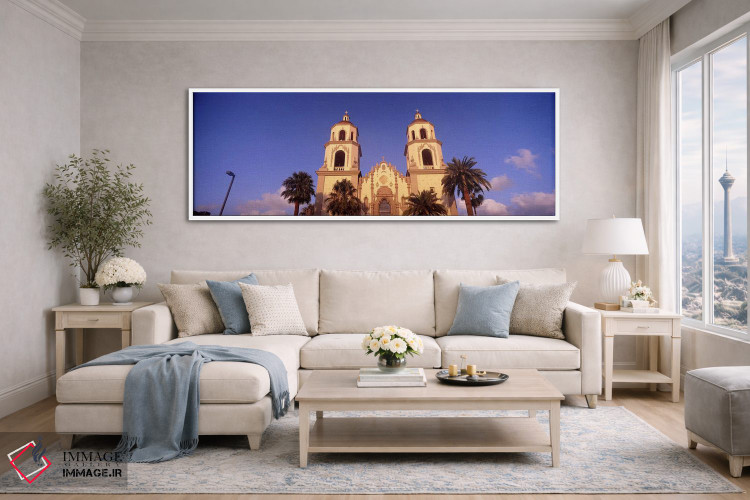 تابلو دکوراتیو St. Augustine Cathedral, Tucson, Arizona, USA,نمای روبه… اثر پانورامیک ایمجز - D4W