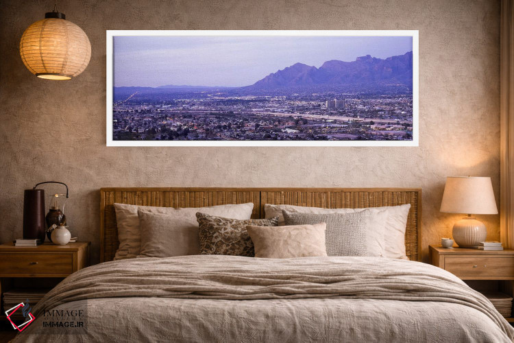 تابلو دکوراتیو Tucson, Pima County, Arizona, USA,نمای هوایی از شهر، تو… اثر پانورامیک ایمجز - D3W