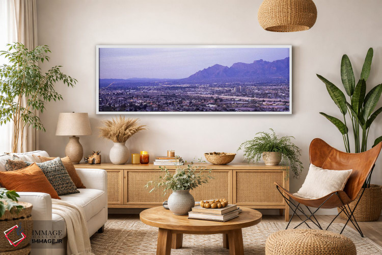 تابلو دکوراتیو Tucson, Pima County, Arizona, USA,نمای هوایی از شهر، تو… اثر پانورامیک ایمجز - D2W
