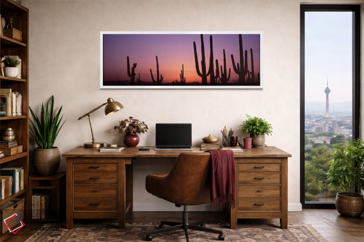 تابلو دکوراتیو Saguaro National Park, Tucson, Pima County, Arizona, US… اثر پانورامیک ایمجز - D1W