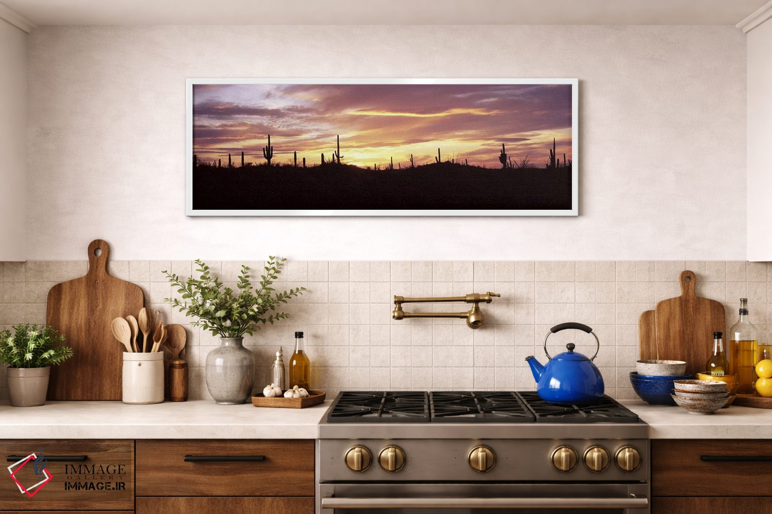 تابلو دکوراتیو Saguaro National Park, Tucson, Pima County, Arizona, US… اثر پانورامیک ایمجز - D1W