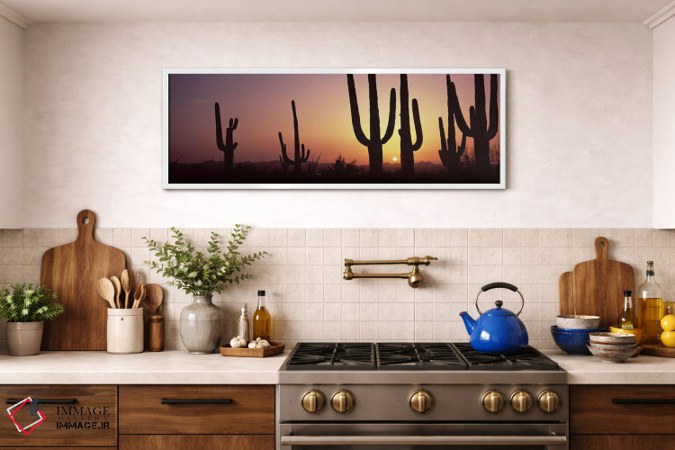 تابلو دکوراتیو Saguaro National Park, Tucson, Pima County, Arizona, US… اثر پانورامیک ایمجز - D1W