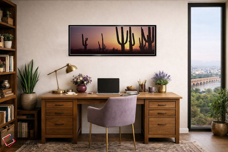 تابلو دکوراتیو Saguaro National Park, Tucson, Pima County, Arizona, US… اثر پانورامیک ایمجز - D3B