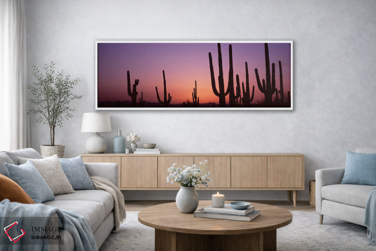 تابلو دکوراتیو Saguaro National Park, Tucson, Pima County, Arizona, US… اثر پانورامیک ایمجز - D3W