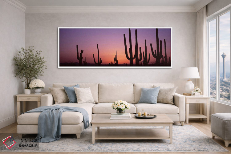 تابلو دکوراتیو Saguaro National Park, Tucson, Pima County, Arizona, US… اثر پانورامیک ایمجز - D4W