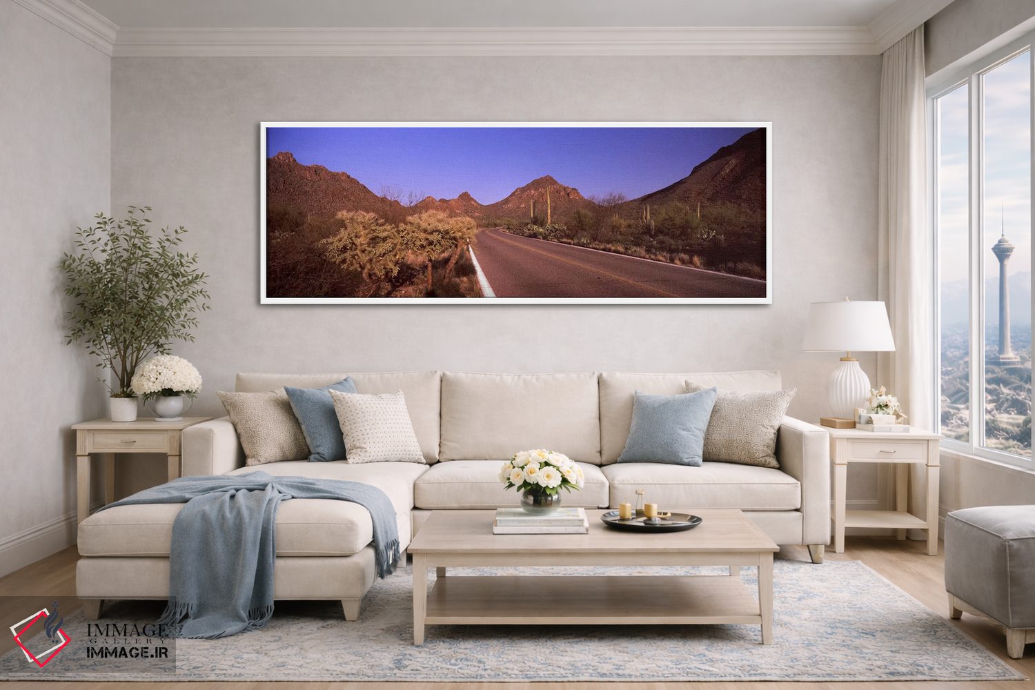 تابلو دکوراتیو Saguaro National Park, Tucson, Pima County, Arizona, US… اثر پانورامیک ایمجز - D4W