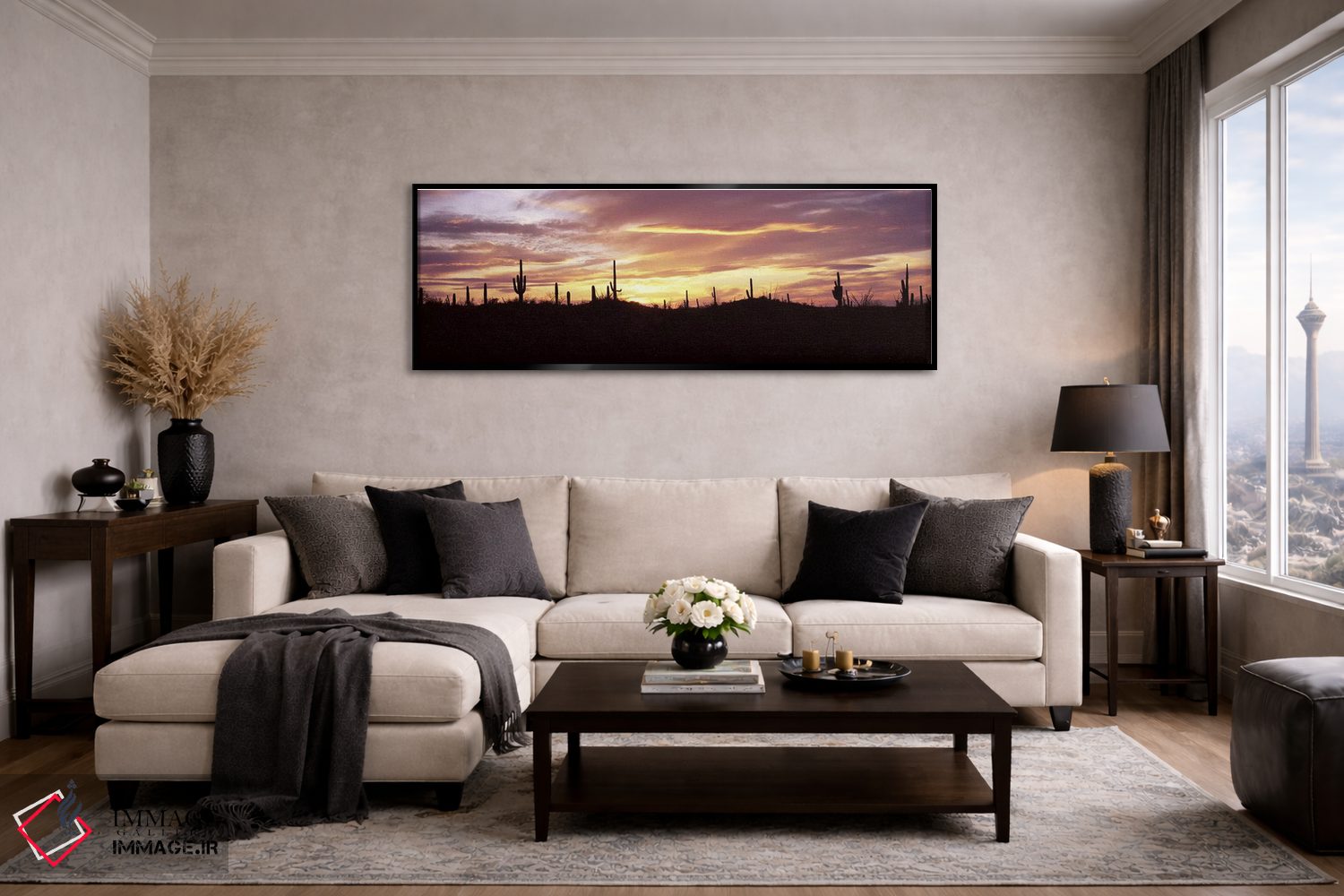 تابلو دکوراتیو Saguaro National Park, Tucson, Pima County, Arizona, US… اثر پانورامیک ایمجز - D5B