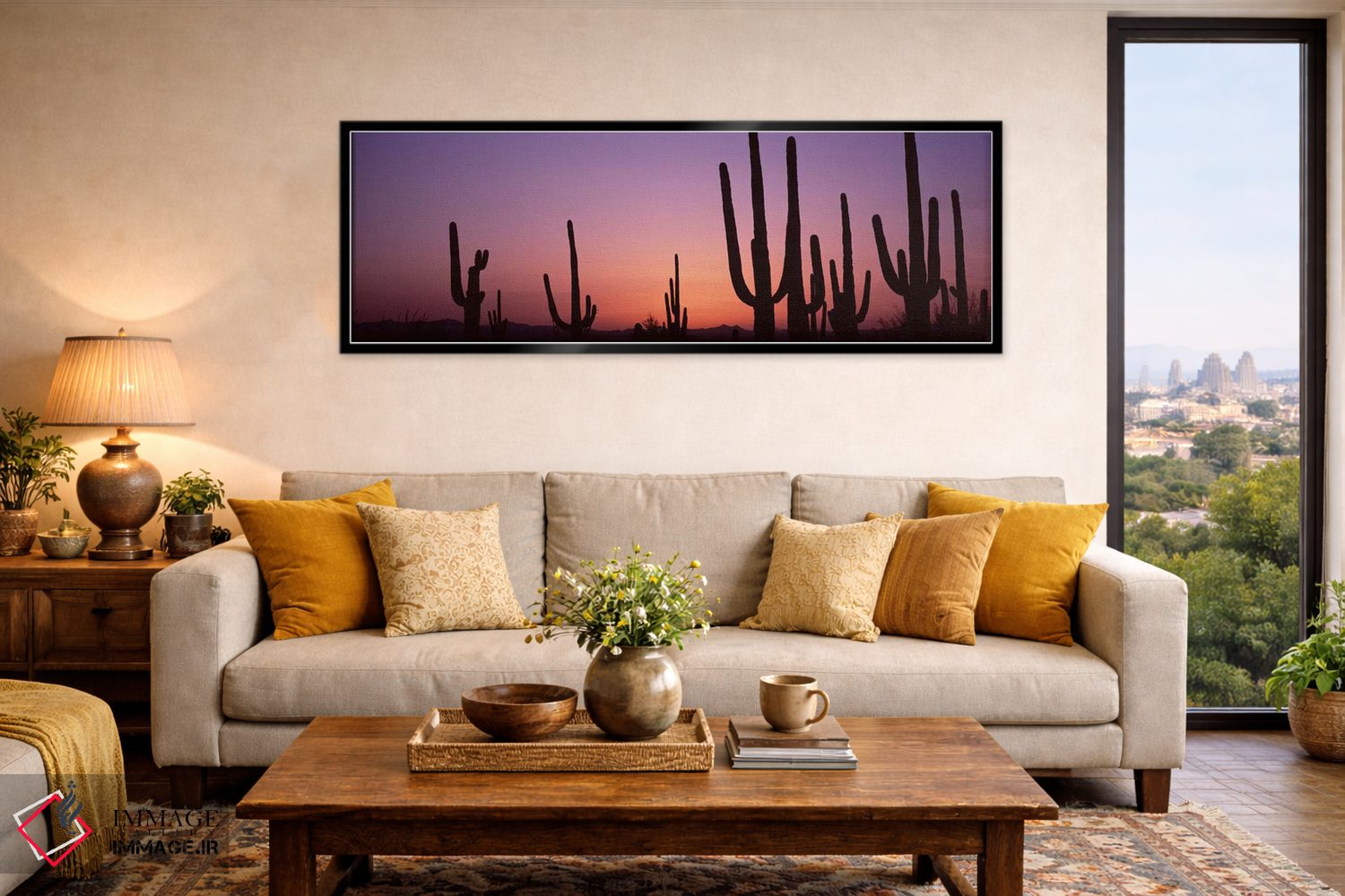 تابلو دکوراتیو Saguaro National Park, Tucson, Pima County, Arizona, US… اثر پانورامیک ایمجز - D6B