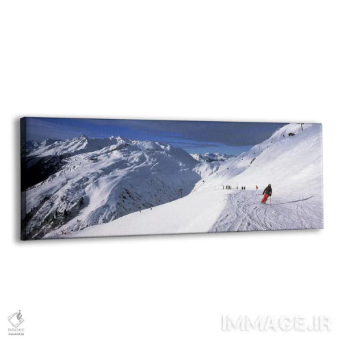 تابلو دکوراتیو Sankt Anton am Arlberg, Tyrol, Austria,گردشگران در حال… اثر پانورامیک ایمجز - نمای پرسپکتیو محصول