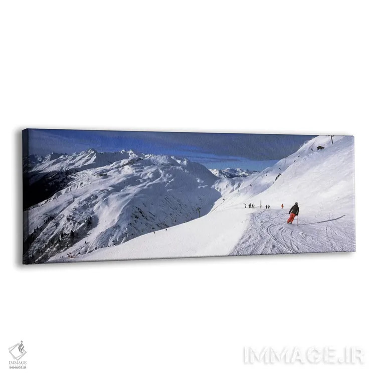 تابلو دکوراتیو Sankt Anton am Arlberg, Tyrol, Austria,گردشگران در حال… اثر پانورامیک ایمجز - نمای پرسپکتیو محصول