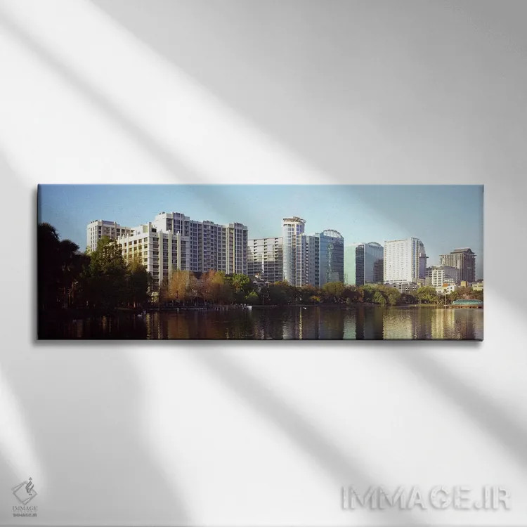 تابلو دکوراتیو Lake Eola, Orlando, Orange County, Florida, USA #3,ساخت… اثر پانورامیک ایمجز - نمای روبهرو روی دیوار
