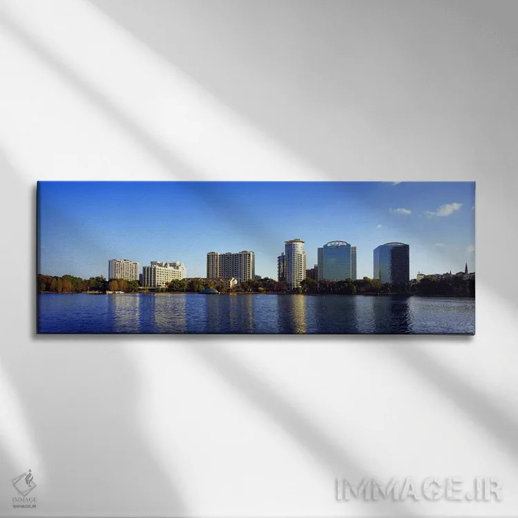 تابلو دکوراتیو Lake Eola, Orlando, Orange County, Florida, USA 2010 #2… اثر پانورامیک ایمجز - نمای روبهرو روی دیوار