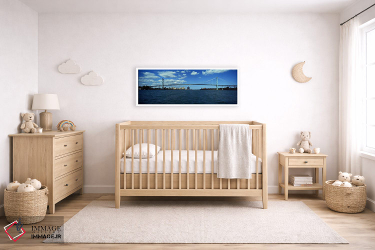 تابلو دکوراتیو Ambassador Bridge, Detroit River, Detroit, Wayne County… اثر پانورامیک ایمجز - D6W