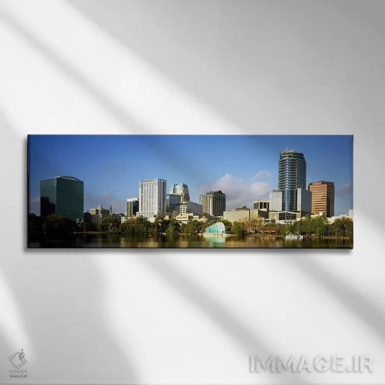 تابلو دکوراتیو Lake Eola, Orlando, Orange County, Florida, USA 2010,سا… اثر پانورامیک ایمجز - نمای روبهرو روی دیوار