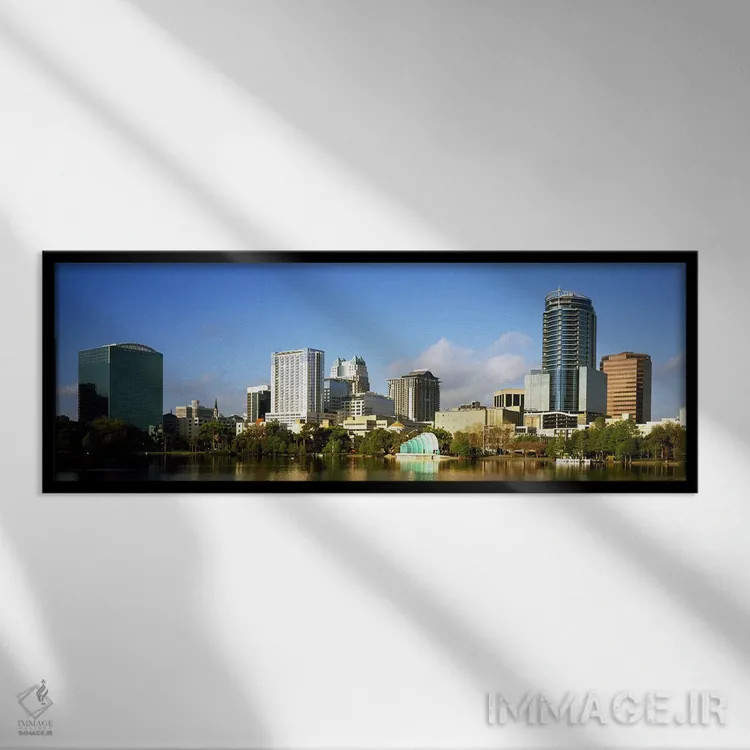 تابلو دکوراتیو Lake Eola, Orlando, Orange County, Florida, USA 2010,سا… اثر پانورامیک ایمجز - نمای قابدار مشکی