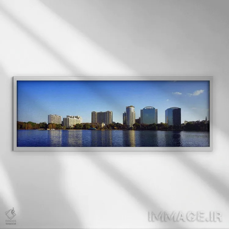 تابلو دکوراتیو Lake Eola, Orlando, Orange County, Florida, USA 2010 #2… اثر پانورامیک ایمجز - نمای قابدار سفید