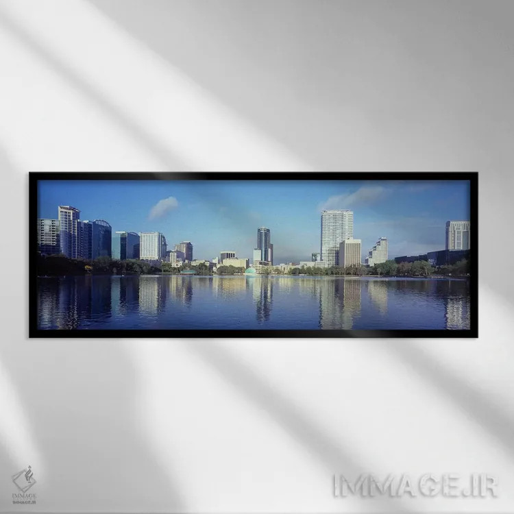 تابلو دکوراتیو Lake Eola, Orlando, Orange County, Florida, USA 2010 #4… اثر پانورامیک ایمجز - نمای قابدار مشکی