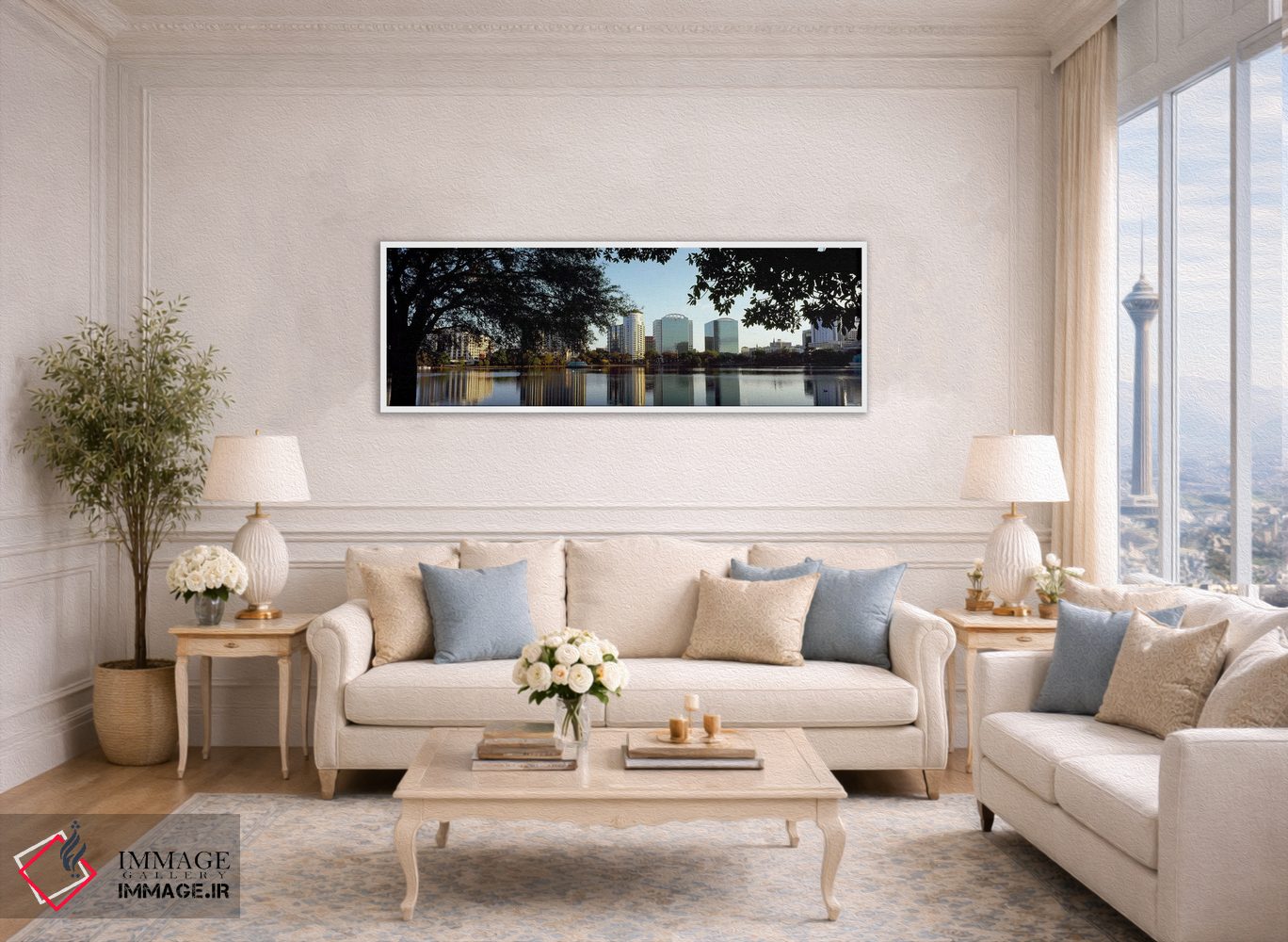 تابلو دکوراتیو Lake Eola, Orlando, Orange County, Florida, USA,ساختمان… اثر پانورامیک ایمجز - D4W