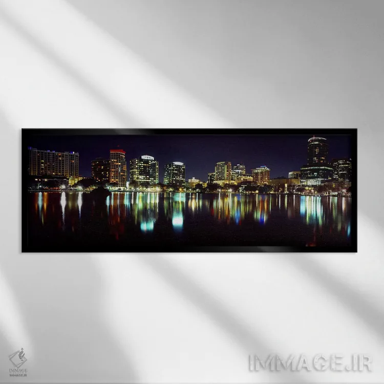 تابلو دکوراتیو Lake Eola, Orlando, Orange County, Florida, USA 2010,سا… اثر پانورامیک ایمجز - نمای قابدار مشکی
