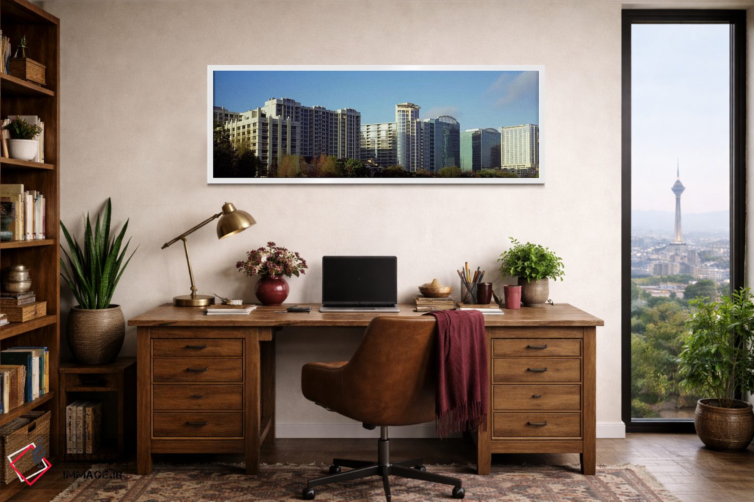 تابلو دکوراتیو Lake Eola, Orlando, Orange County, Florida, USA,آسمان خ… اثر پانورامیک ایمجز - D1W