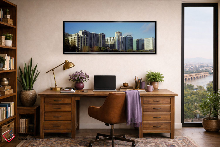 تابلو دکوراتیو Lake Eola, Orlando, Orange County, Florida, USA,آسمان خ… اثر پانورامیک ایمجز - D3B