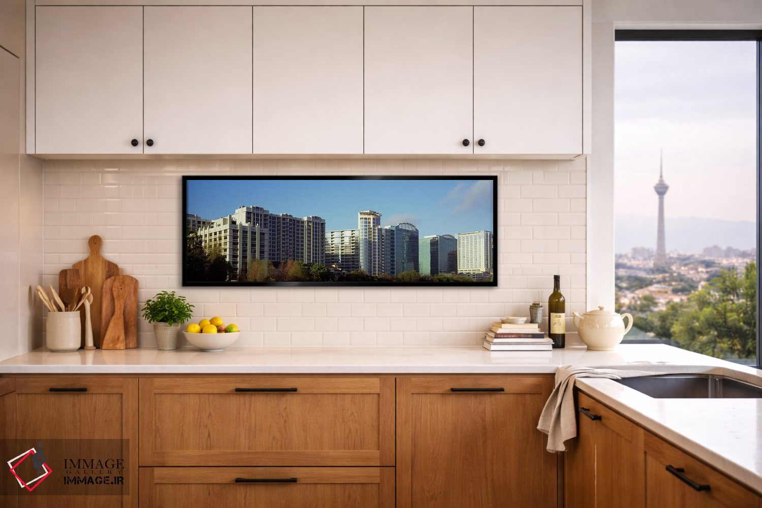 تابلو دکوراتیو Lake Eola, Orlando, Orange County, Florida, USA,آسمان خ… اثر پانورامیک ایمجز - D5B