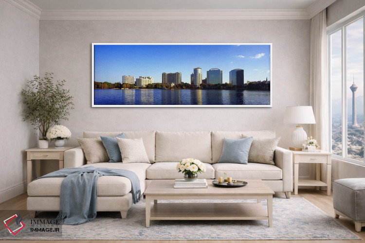 تابلو دکوراتیو Lake Eola, Orlando, Orange County, Florida, USA 2010 #2… اثر پانورامیک ایمجز - D4W