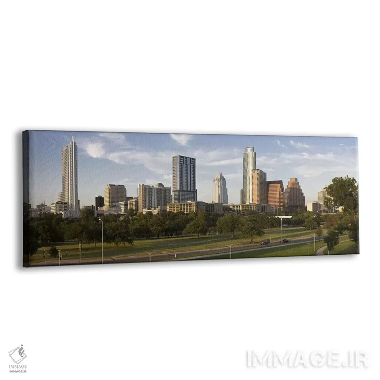 تابلو دکوراتیو Austin, Travis County, Texas, USA,ساختمان ها در شهر، آس… اثر پانورامیک ایمجز - نمای پرسپکتیو محصول