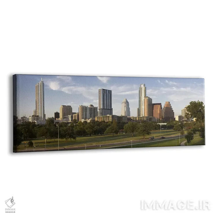 تابلو دکوراتیو Austin, Travis County, Texas, USA,ساختمان ها در شهر، آس… اثر پانورامیک ایمجز - نمای پرسپکتیو محصول