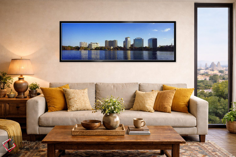 تابلو دکوراتیو Lake Eola, Orlando, Orange County, Florida, USA 2010 #2… اثر پانورامیک ایمجز - D6B