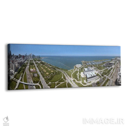 تابلو دکوراتیو Lake Michigan, Chicago, Cook County, Illinois, USA 2009… اثر پانورامیک ایمجز - نمای پرسپکتیو محصول