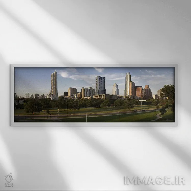 تابلو دکوراتیو Austin, Travis County, Texas, USA #2,ساختمان ها در شهر… اثر پانورامیک ایمجز - نمای قابدار سفید