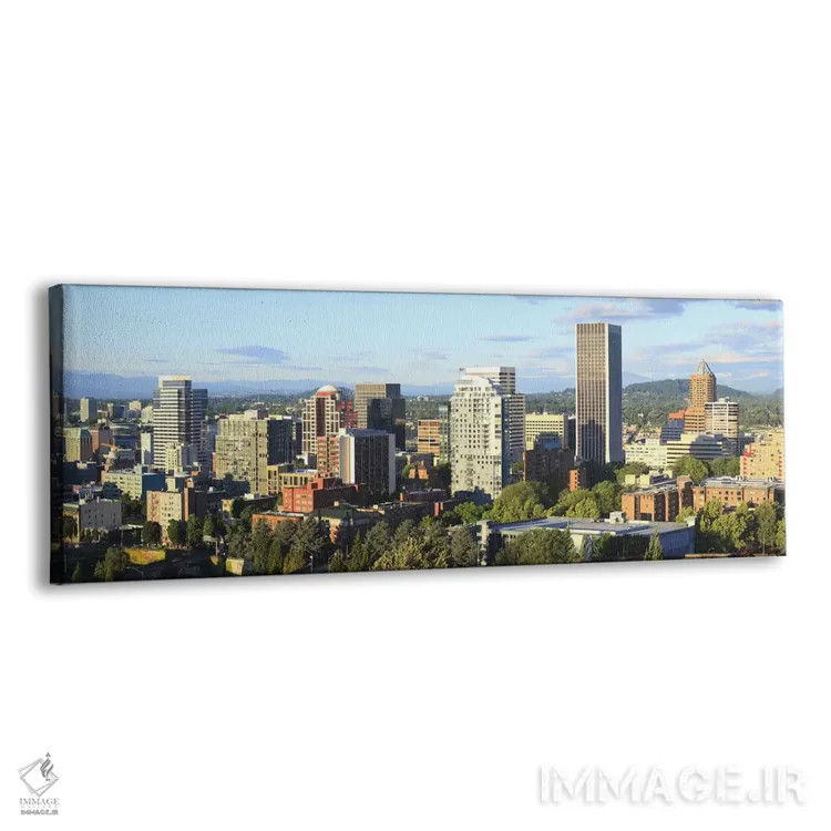 تابلو دکوراتیو Portland, Oregon, USA 2010 #2,آسمان خراش ها در شهر، پور… اثر پانورامیک ایمجز - نمای پرسپکتیو محصول