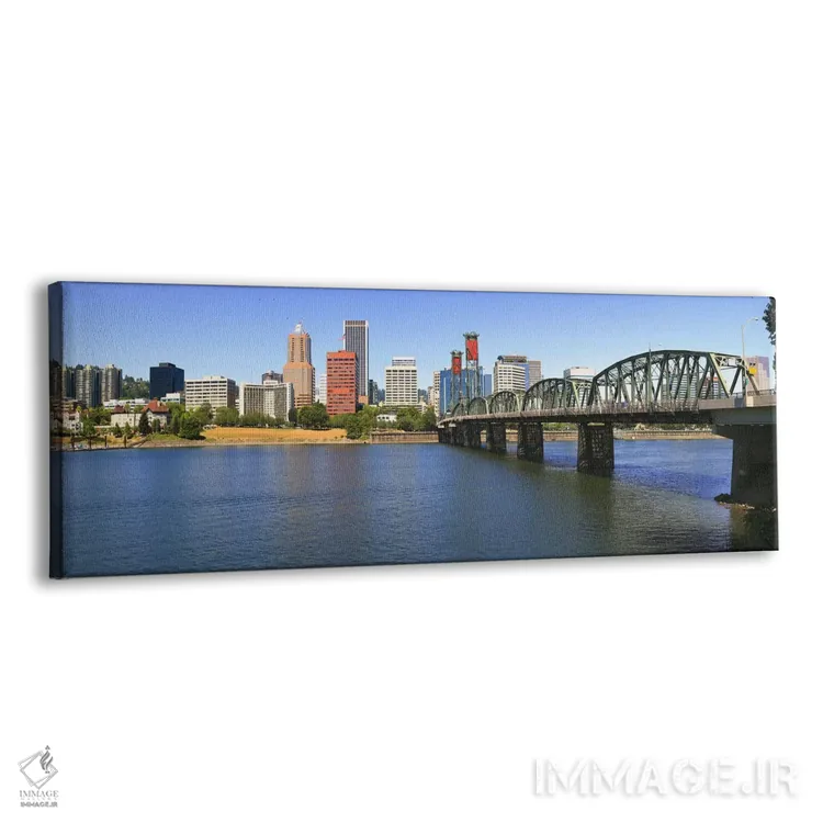 تابلو دکوراتیو Hawthorne Bridge, Willamette River, Portland, Multnomah… اثر پانورامیک ایمجز - نمای پرسپکتیو محصول