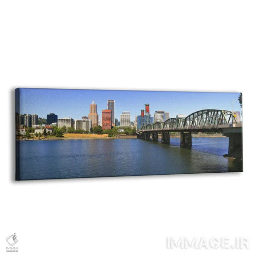 تابلو دکوراتیو Hawthorne Bridge, Willamette River, Portland, Multnomah… اثر پانورامیک ایمجز - نمای پرسپکتیو محصول