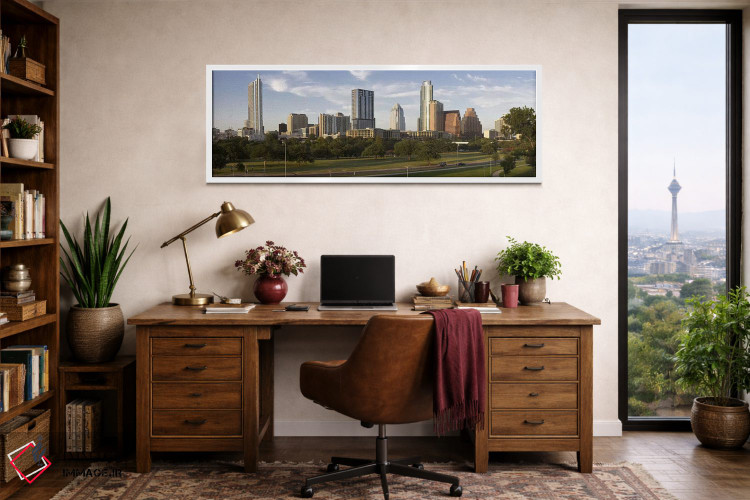 تابلو دکوراتیو Austin, Travis County, Texas, USA,ساختمان ها در شهر، آس… اثر پانورامیک ایمجز - D1W