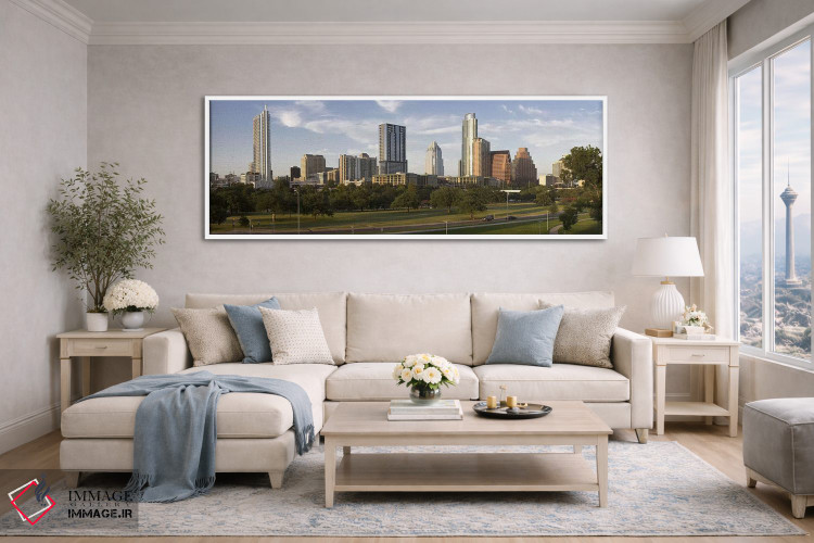 تابلو دکوراتیو Austin, Travis County, Texas, USA,ساختمان ها در شهر، آس… اثر پانورامیک ایمجز - D4W